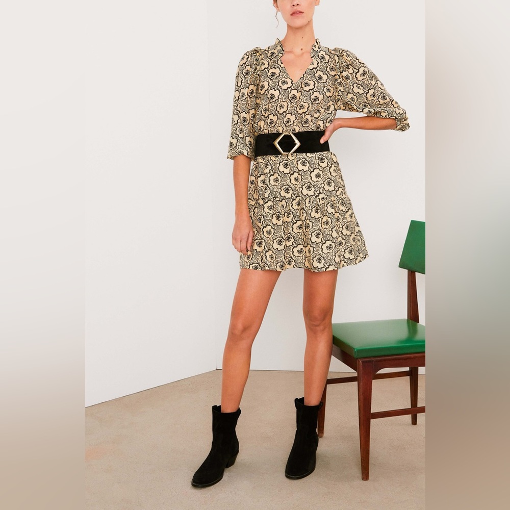 BA&SH short floral Dress GRAZIE Sz S - Picture 10 of 12